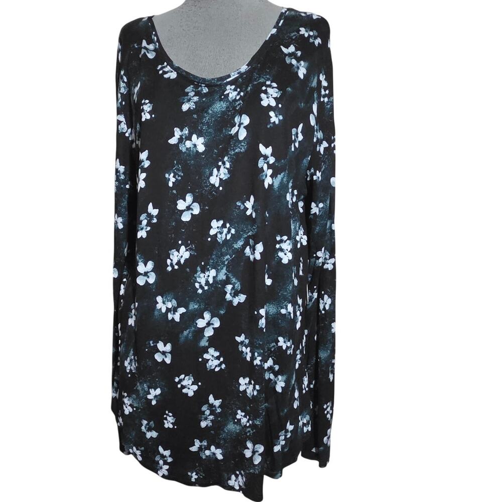 Floral Print Long Sleeve Top Size Large New with Tag
